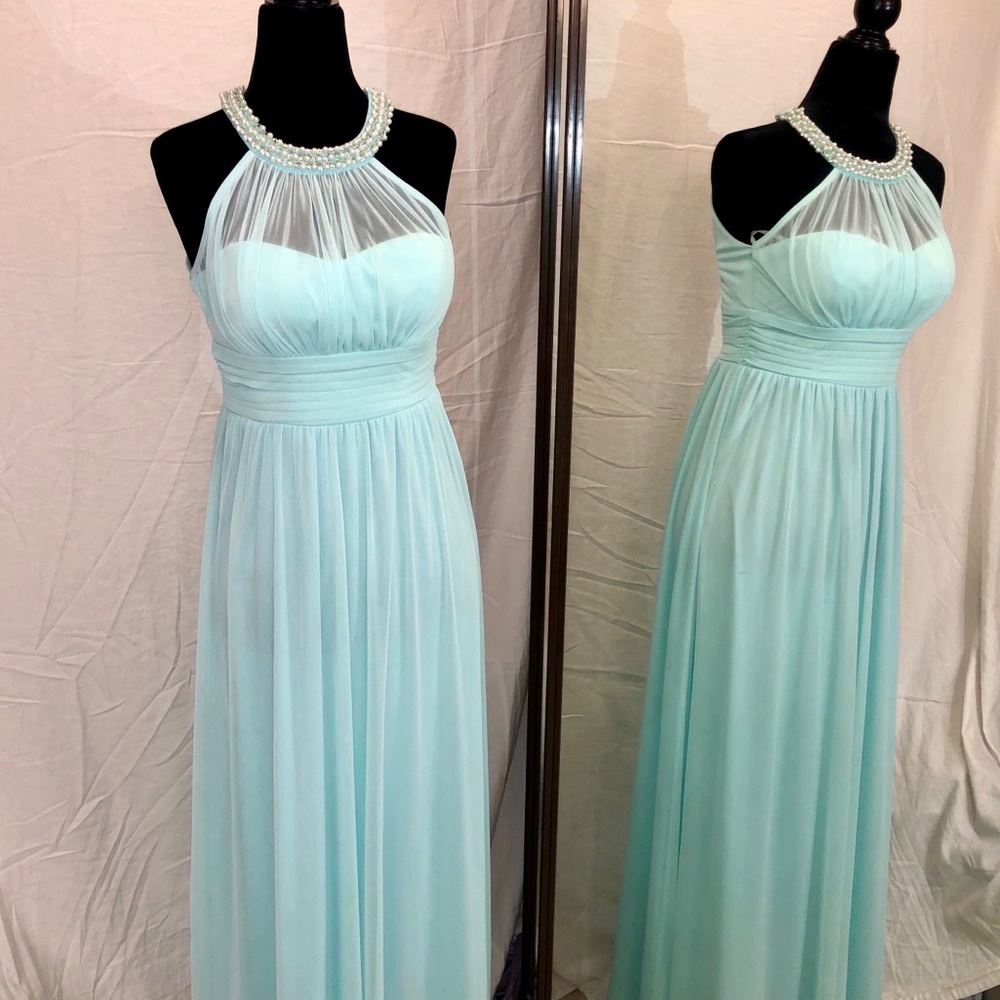 💫speechless beaded halter gown